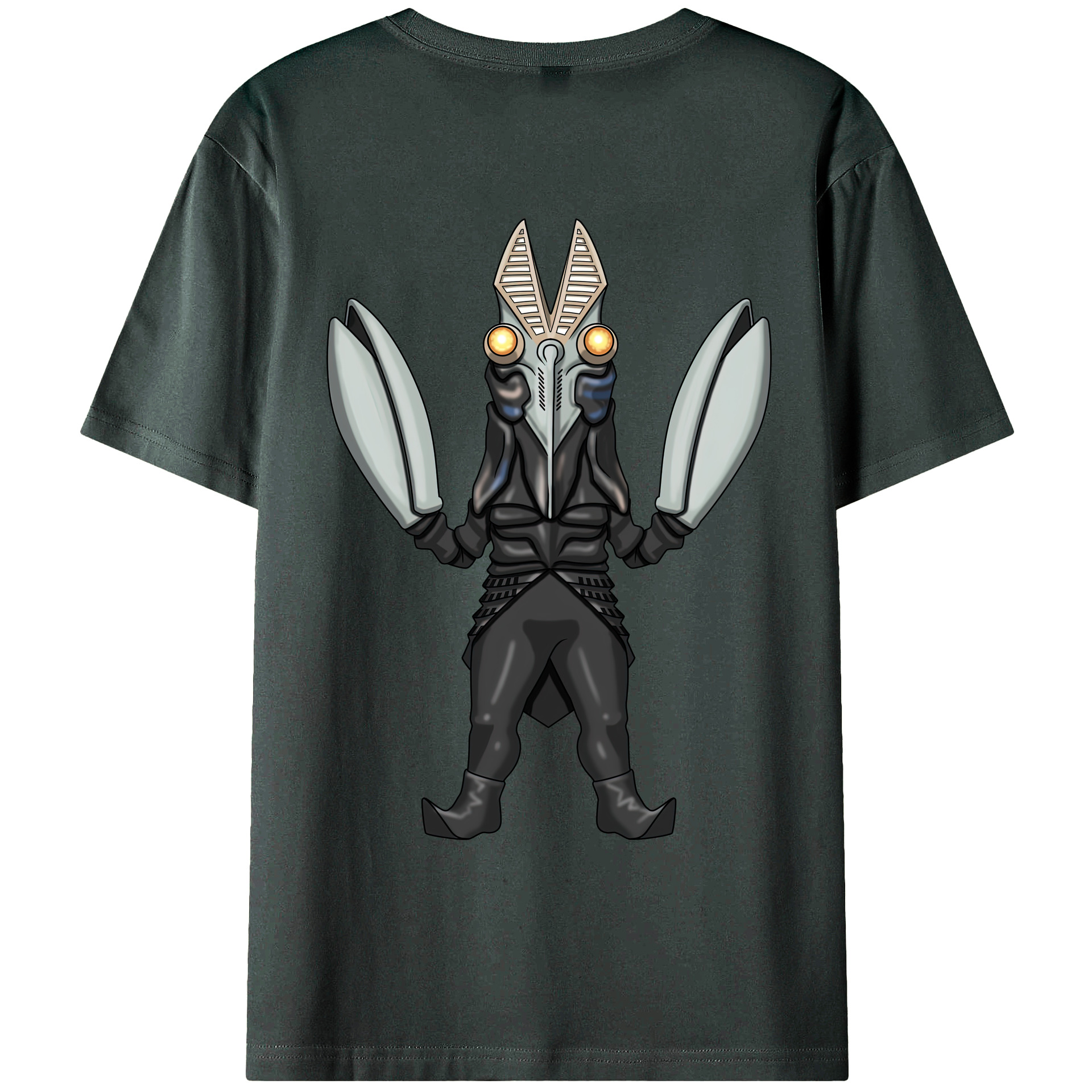 （画像用） ウルトラマン Ultraman 綿100％ メンズ半袖Tシャツ（バックプリント） 通気性